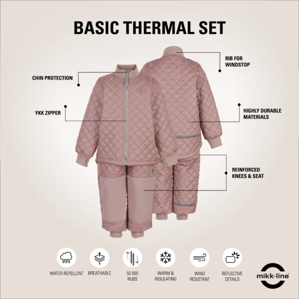 Mikk-Line Basic termokomplekt 'Adobe Rose'