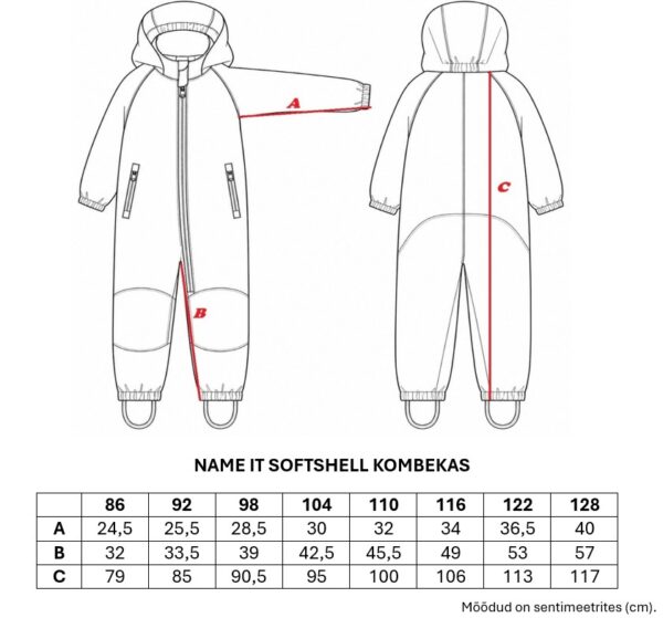 Name it NMMALFA08 softshell kombekas 'Flint Stone Work'