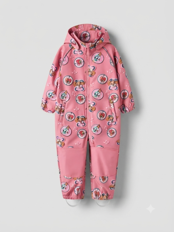 Name It Paw Patrol softshell kombe roosa