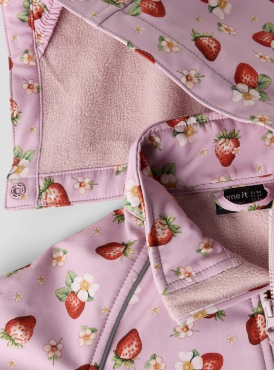 Name it NMMALFA08 softshell kombekas 'Keepsake Lilac Strawberry'