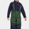 deep green Didriksons talvekomplekt 'Caribbean Blue/Pine Green'