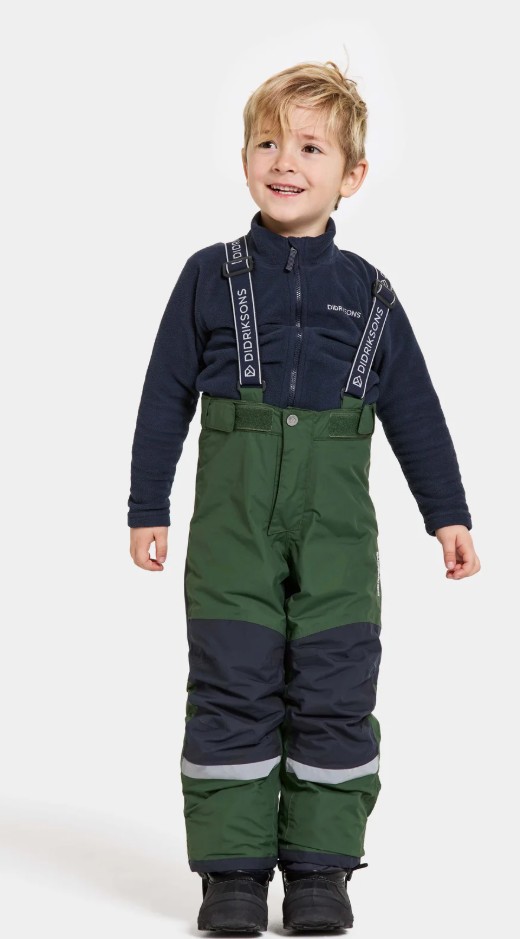 deep green Didriksons talvekomplekt 'Caribbean Blue/Pine Green'