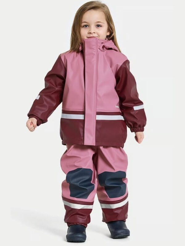 heart pink Didriksons Boardman fliisvoodriga vihmakomplekt 'Heather Pink'