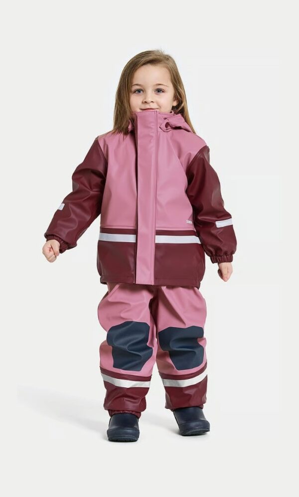 Didriksons Boardman fliisvoodriga vihmakomplekt 'Heather Pink'