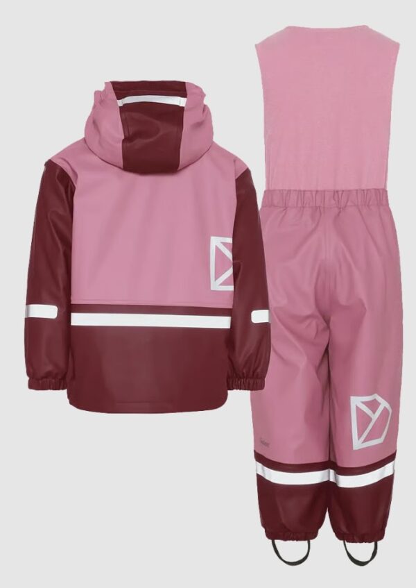 Didriksons Boardman fliisvoodriga vihmakomplekt 'Heather Pink'