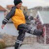 Swedemount fliisvoodriga vihmakomplekt 'sinepikollane/tumehall'