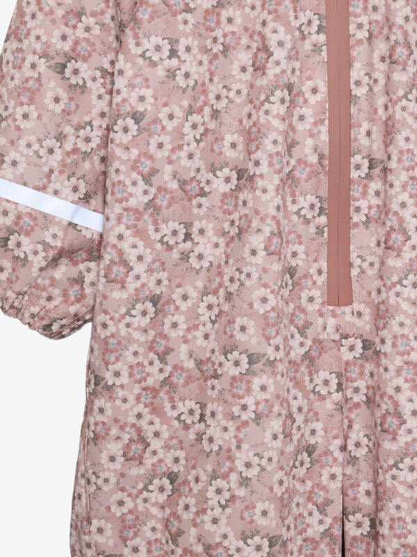 Roosa lilleline CeLaVi fliisvoodriga vihmakombe detailid1