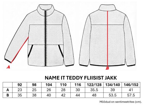Name It teddy fliisist jakk 'beež'