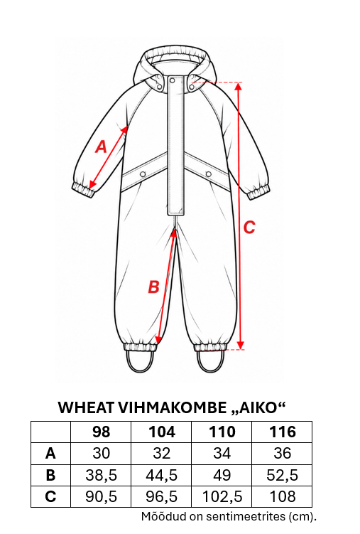 Mõõdud Wheat vihmakombe Aiko 'Dry Rose Flowers'